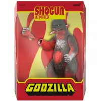 Super7 ULTIMATES! Toho Shogun Godzilla (Vintage Red) - 7" Toho Godzilla actionfigur med tillbehr Klassiska filmsamlarfreml och retroleksaker
