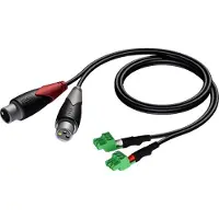 Audac CLA835, 2 x XLR (3-pin), Honkoppling, 2 x Terminal, 1,5 m, Svart, Grön, Grå