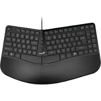 Genius Ergo KB-700 keyboard, CZ/SK, ergonomic, wired (USB), black, Copilot