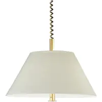 Knapstein Hänglampa RENA, dimbar, Vitt / opal, Vardagsrum / matsal, Mässing, Design, Pendellampa