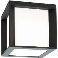 Orion Vägglampa utomhus Henry, dimbar, Svart, Aluminium / grå / zink, Modern, Utomhusvägglampa