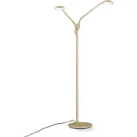 Orion LED golvlampa Cobra, dimbar, Mässing / guld, Vardagsrum / matsal, Metall, Modern, LED-golvlampa