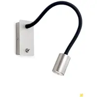 Orion LED vägglampa Kurt, Aluminium / grå / zink, Sovrum, Aluminium / grå / zink, Modern, LED-vägglampa, vägglampa inomhus