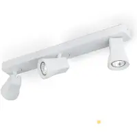 Orion Spotlight tak Aurora, dimbar, Vitt / opal, Vardagsrum / matsal, Aluminium / grå / zink, Modern, Taklampa
