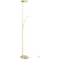 Orion LED uplight golvlampa Cobra, dimbar, Mässing / guld, Vardagsrum / matsal, Metall, Modern, LED-golvlampa