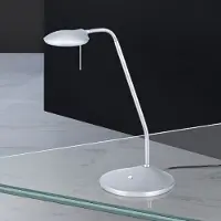 Orion LED skrivbordslampa Cobra, dimbar, Aluminium / grå / zink, Arbetsrum / kontor, Metall, Modern, LED-bordslampa