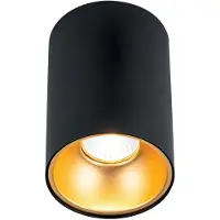 Orion Takspotlight Starlight, rund, svart dimbar, Svart, Vardagsrum / matsal, Aluminium / grå / zink, Modern, Spotlight