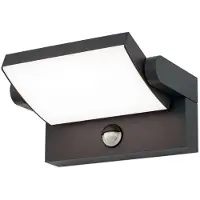 Orion LED utomhus vägglampa med sensor Ginger, Svart, Aluminium / grå / zink, Modern, LED-vägglampa utomhus