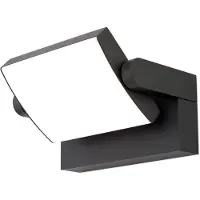 Orion LED utomhus vägglampa Ginger, Svart, Aluminium / grå / zink, Modern, LED-vägglampa utomhus