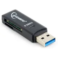 Gembird UHB-CR3-01 - Kortläsare (MMC, SD, RS-MMC, TransFlash, microSD, SDHC, microSDHC, SDXC, microSDXC) - USB 3.0
