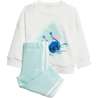 Adidas Sweatset - Stitch - I DY LS JOG - White/SEFLA - - 74 - Sweatset