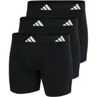 Adidas Boxershorts Brief Active Flex Cotton 3-pack - Svart, storlek Medium