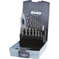 RUKO 259004RO ULTIMATECUT Handgängtappborr-set 15 delar M3 - M12 DIN 352, DIN 338 HSS 1 set