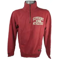 Superdry Vintage Athletic Tröja Med Halv Dragkedja