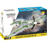 COBI Historisk Samling WWII Hawker Typhoon Mk.IB Flygplansbyggsats, 190 Delar