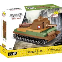 COBI Somua S-35, Byggsats, 6 År, 99 styck