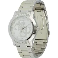 GUESS Analog klocka 'Annette' silver / transparent