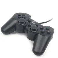 Gembird Dual Vibration Trådad spelkontroll för PC - Svart