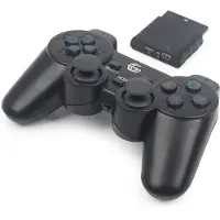 Gembird Dual Vibration Trådlös spelkontroll för PC, Playstation 2 och 3 - Svart