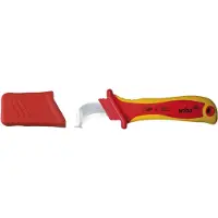 Wiha 246 78 SB, Skyddsisolering, 142 g, Röd, Rostfritt stål, Gul