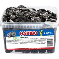 Haribo Piratos 2,6 kg i plastbøtte