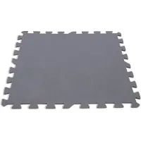 Intex Skyddsmatta för Pool, 8-pack, 50x50 cm, Grå