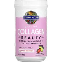 Elämän puutarha,Garden of Life Garden of Life, Grass-Fed Collagen Beauty, Strawberry Lemonade, 270 g (9.52 oz)