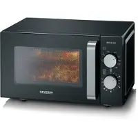 Severin MW 7762 Mikrovågsugn Svart, Rostfritt stål 800 W Grillfunktion