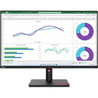 Lenovo ThinkVision T32h-30 - LED-skärm - 31.5 - 2560 x 1440 WQHD @ 60 Hz - IPS - 350 cd/m² - 1000:1 - 4 ms - HDMI, DisplayPort, USB-C - korpsvart