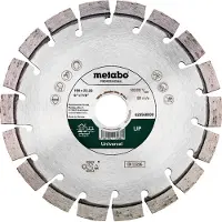Metabo 628560000, Klippskiva, Platt i mitten, Betong, Sandsten, Kakel, , 2,22 cm, 15 cm