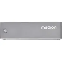 Medion S06e - Mini-PC N-series N100 / upp till 3.4 GHz - ingen HDD - UHD Graphics - Gigabit Ethernet - inget OS - skärm: ingen - grå