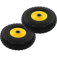 vidaXL Hjul till Transportvagn, 2 st, Solida, Polyuretan, 3.00-4