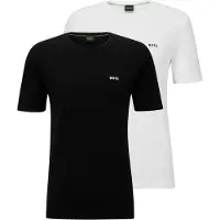 BOSS T-shirt svart / vit