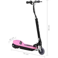vidaXL Elektrisk sparkcykel 120 W rosa