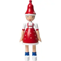 Kay bojesen Träfigur - Jul Lise - 17,5 cm - Röd/Blå/Vit - - One Size - Dekoration