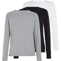Tommy Hilfiger Underwear T-shirt 'Premium Essential' gråmelerad / svart / vit