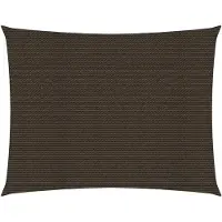 vidaXL Solsegel 160 g/m² brun 3x4,5 m HDPE