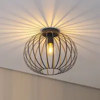 Argon Taklampa Valor , dimbar, Svart, Vardagsrum / matsal, Metall, Modern, Taklampa