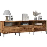 vidaXL Tv-bänk åldrat trä 150x30x44,5 cm konstruerat trä