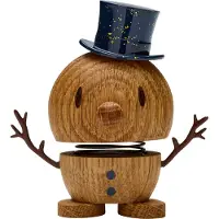 Hoptimist Small Snowman Bumble - Oak - - One Size - Prydnadsfigur