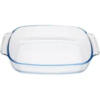 Stoneline glasform rektangulär borsilikat 38x25x5x7 cm / 3,8 L