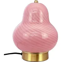 Dyberg Larsen Bordslampa , Lucy, Rosa / ljusröd, Vardagsrum, Glas, Skandinavisk