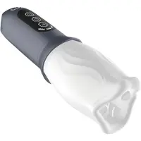 Lux Active First Class - roterande masturbator - vit/grå