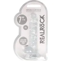 Realrock - realistisk dildo - genomskinlig - 17cm