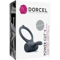Dorcel Power Clit Plus - uppladdningsbar, vibrerande penisring (svart)