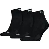 Puma Cushioned Quarter Socks 3 Pairs Svart EU 35-38 Man
