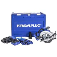 Rawlplug Batteridriven cirkelsåg R-PCS18-XL2; 18 V; 2x5,0 Ah batt.