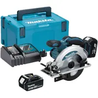 Makita DSS610RTJ, Metall, Trä, Svart, Blå, Överbelastning, 16,5 cm, 3700 RPM, 5,7 cm