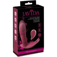 Javida RC - klitorisstimulator med fjärrkontroll - 3 lägen - röd