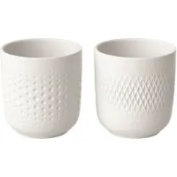 Villeroy & Boch Ma.Collier Bl. Mug Set 2pcs. - Kaffekoppar Lergods Vit
